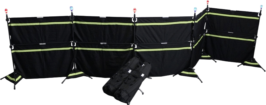 Forensic barriers and shields for scene security