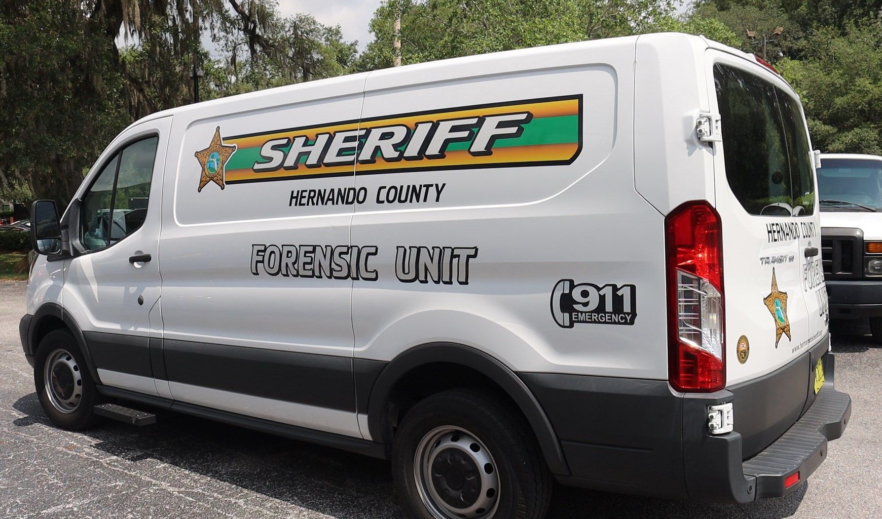 Mobile forensic van equipped for on-site evidence processing